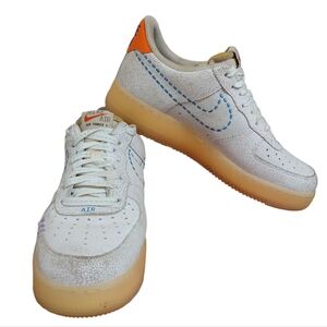 Men’s Nike Air Force One '07 White Distressed Sneakers Size 9